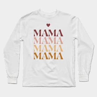 Mama Mother's Day Retro Long Sleeve T-Shirt